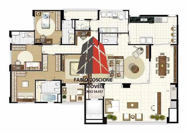 Apartamento à venda com 3 quartos, 200m² - Foto 22