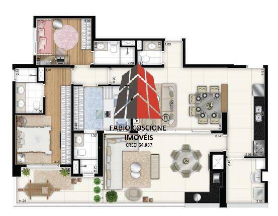 Apartamento à venda com 3 quartos, 128m² - Foto 14